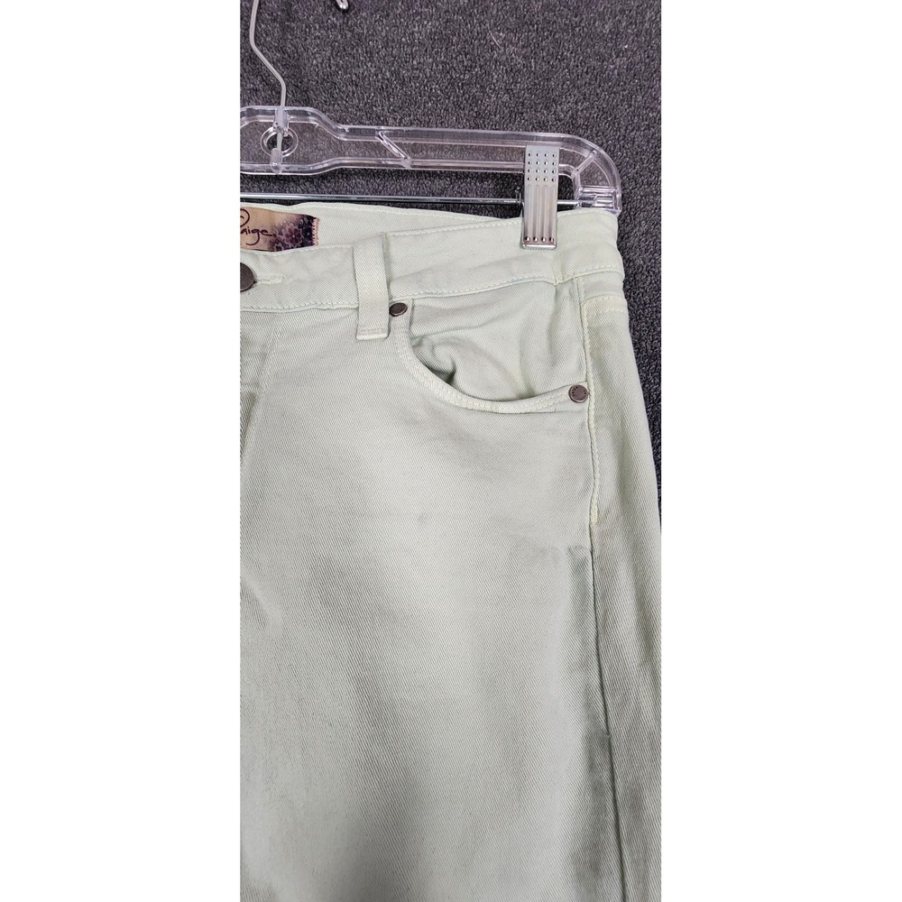 Paige Roxie Capri Womens Jeans Size 27 Pastel Green Denim Pants - Picture 2 of 11